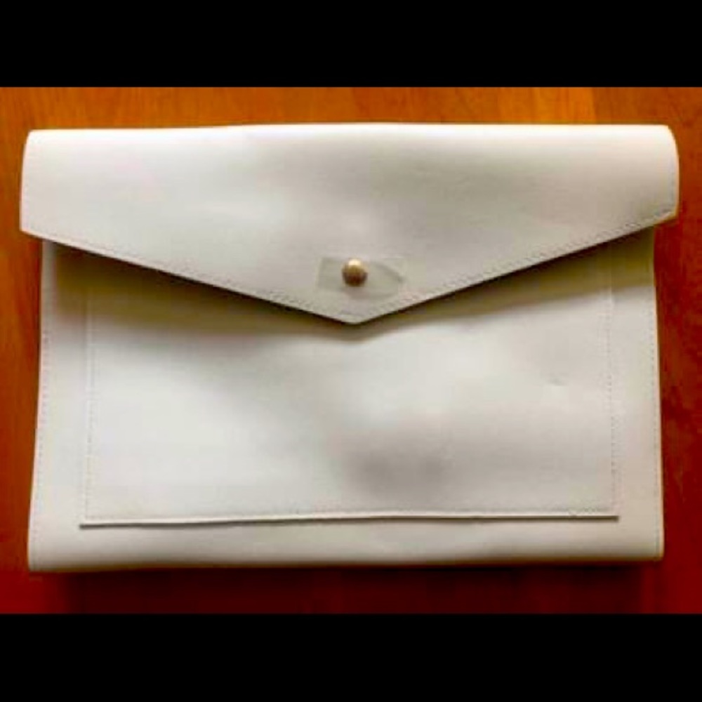 Glass Ladder &Co Megan Portfolio Clutch Cloud Gray